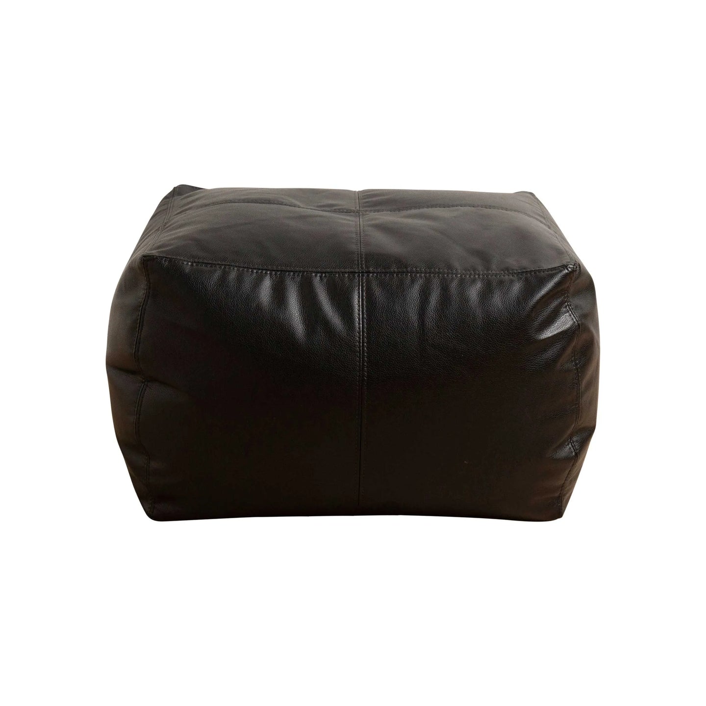 The Footsie - Ottoman - Vegan Leather - Black